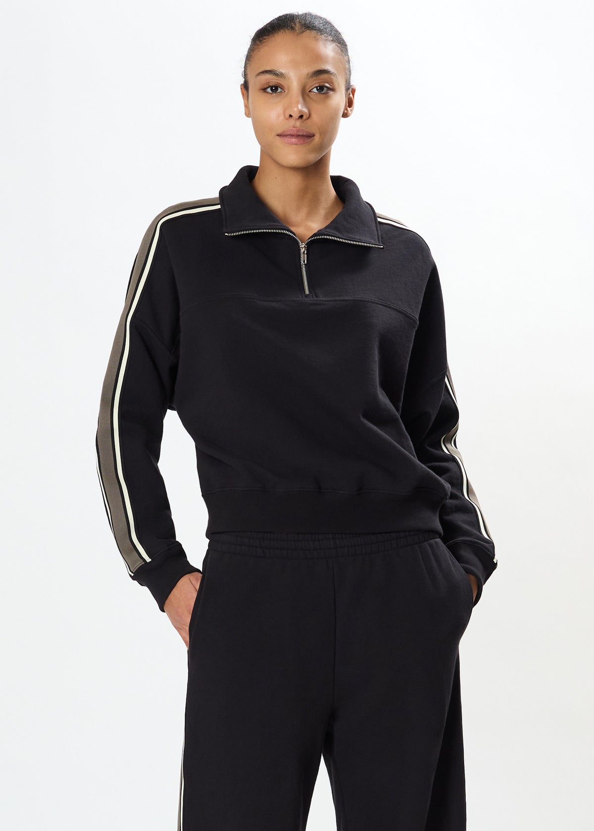 GOLDIE FRENCH TERRY OVERSIZED HALF ZIP