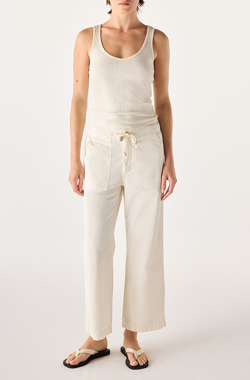 WFB287-1276 - EASY DRAWSTRING SLOUCH CROP