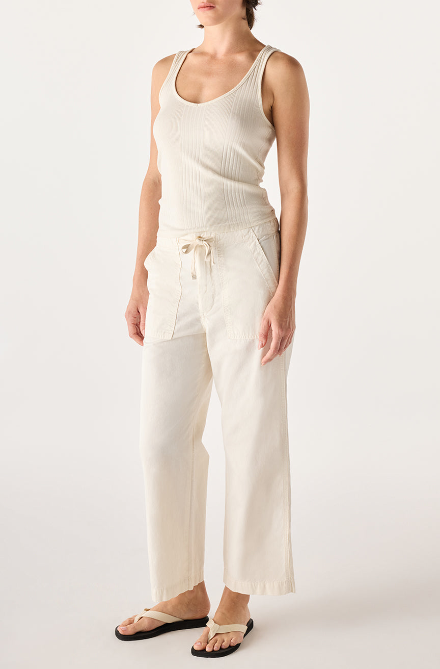 WFB287-1276 - EASY DRAWSTRING SLOUCH CROP