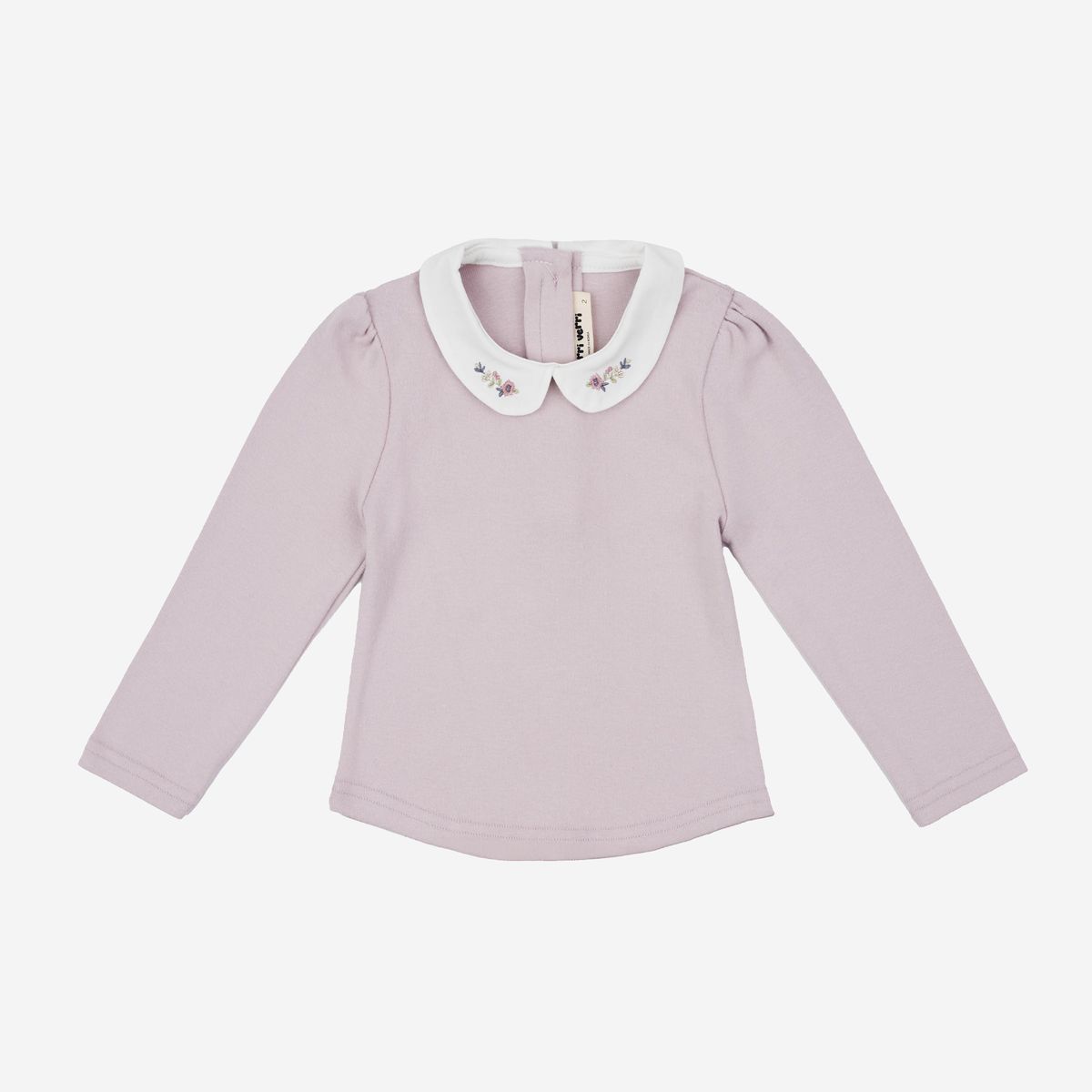 Camila White Collar Top