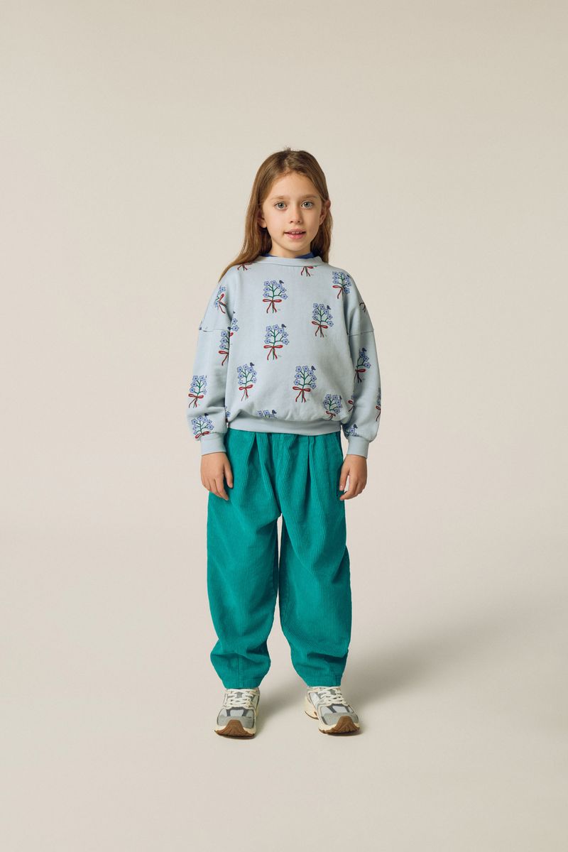 Bouquets Light Blue Sweatshirt