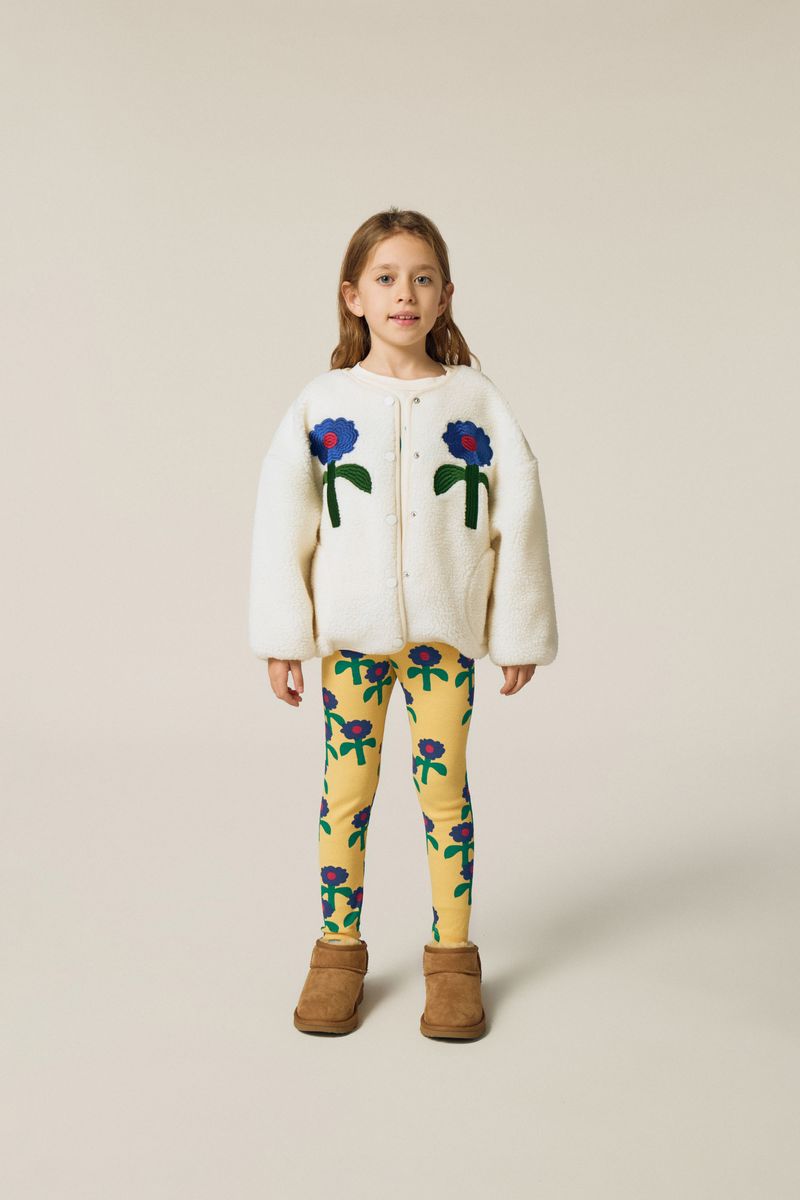 Blue Daisies Teddy Jacket