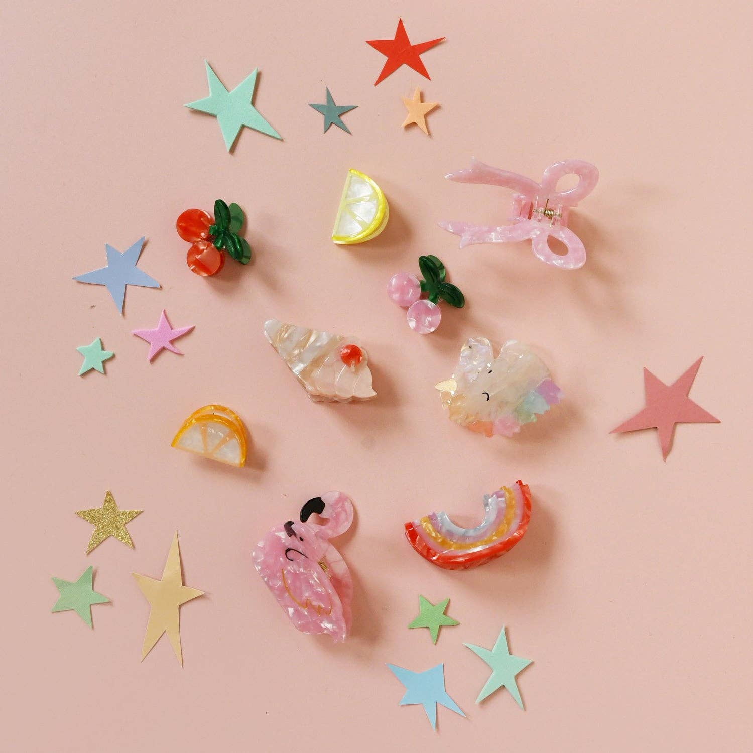 Very Cherry Ice Cream Claw Clip