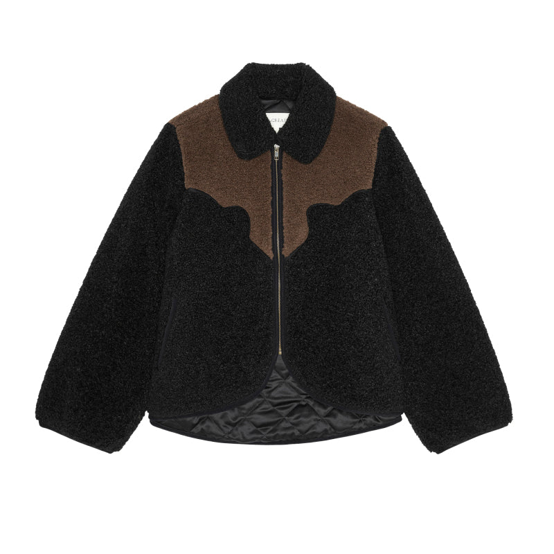 BLACK W/ BROWN