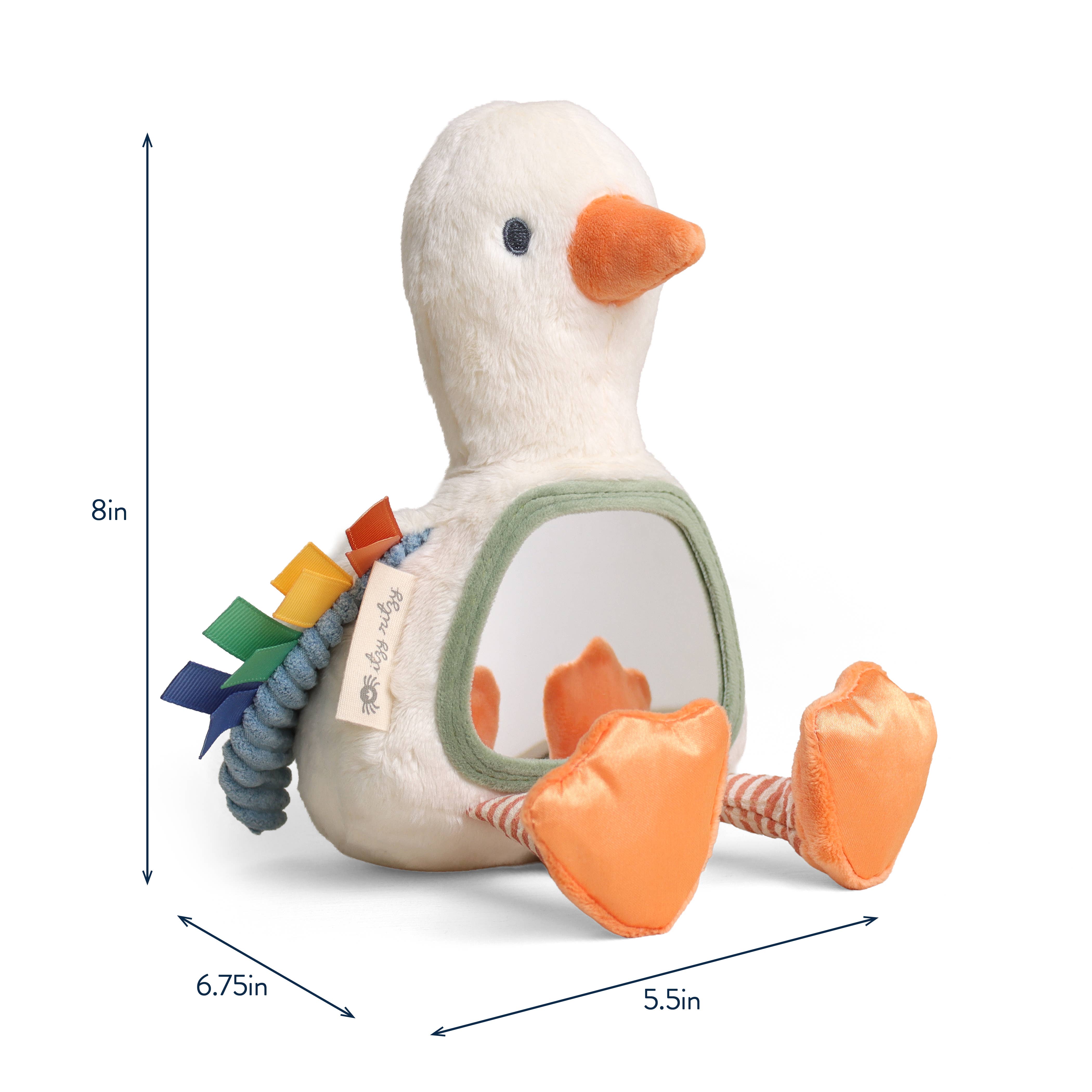 Sensory Tummy Time Mirror - Goose
