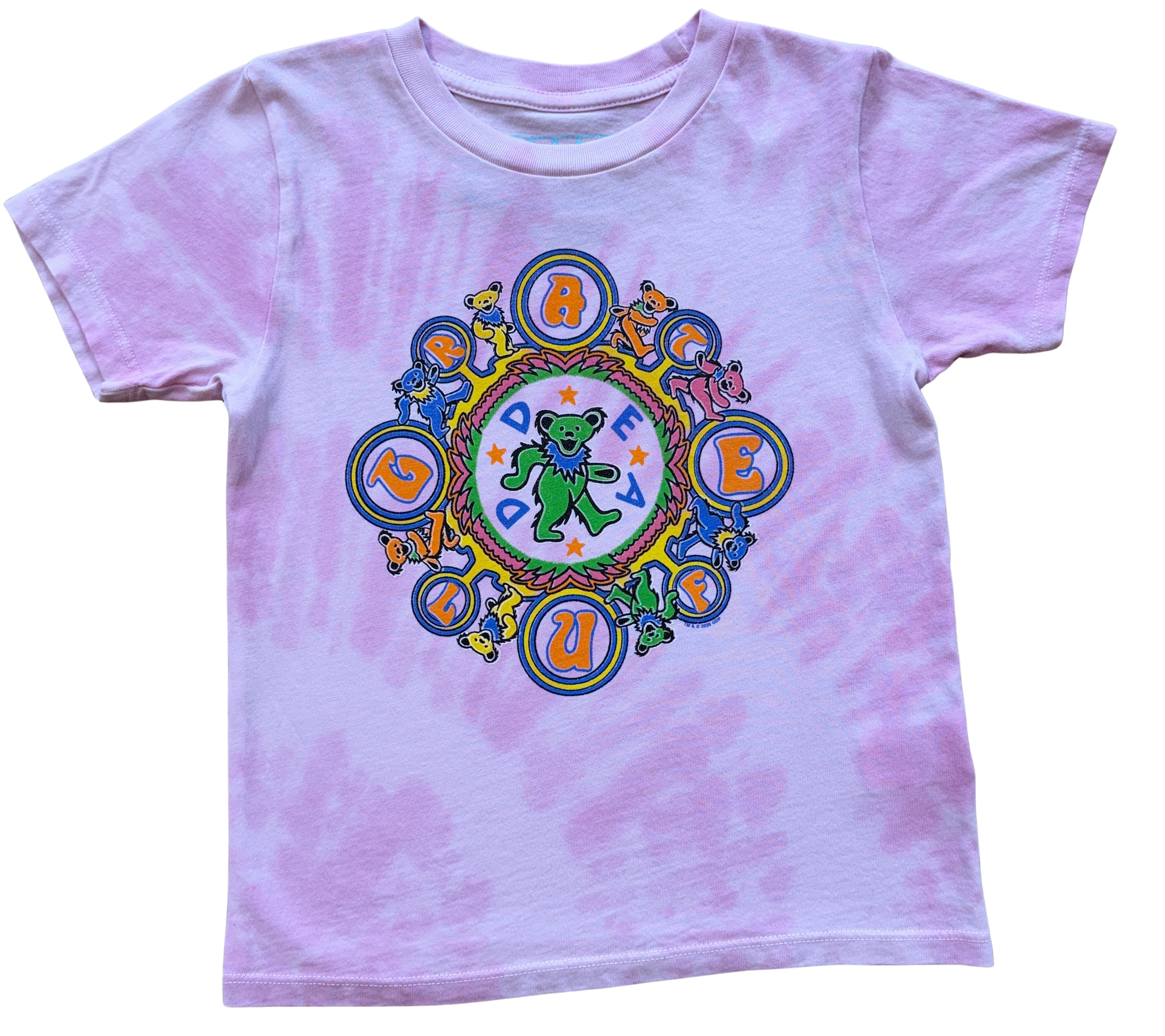 Grateful Dead Kaleidoscope Tee - Pink Tie Dye