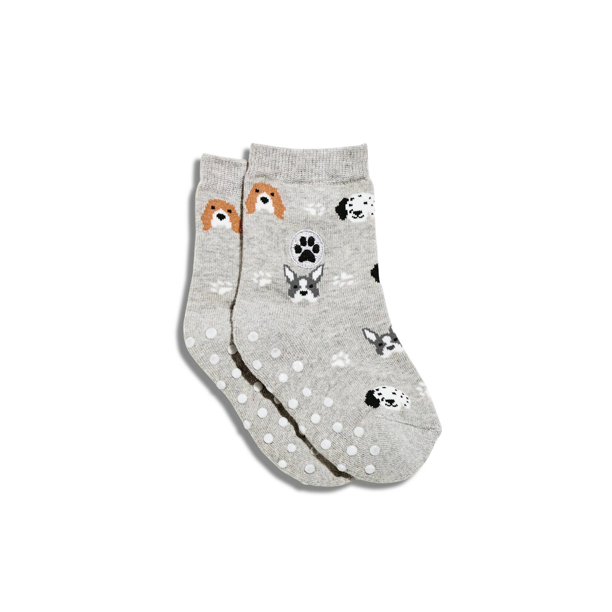 Kids Socks that Save Dogs | Gray Dogs - Organic Cotton Socks