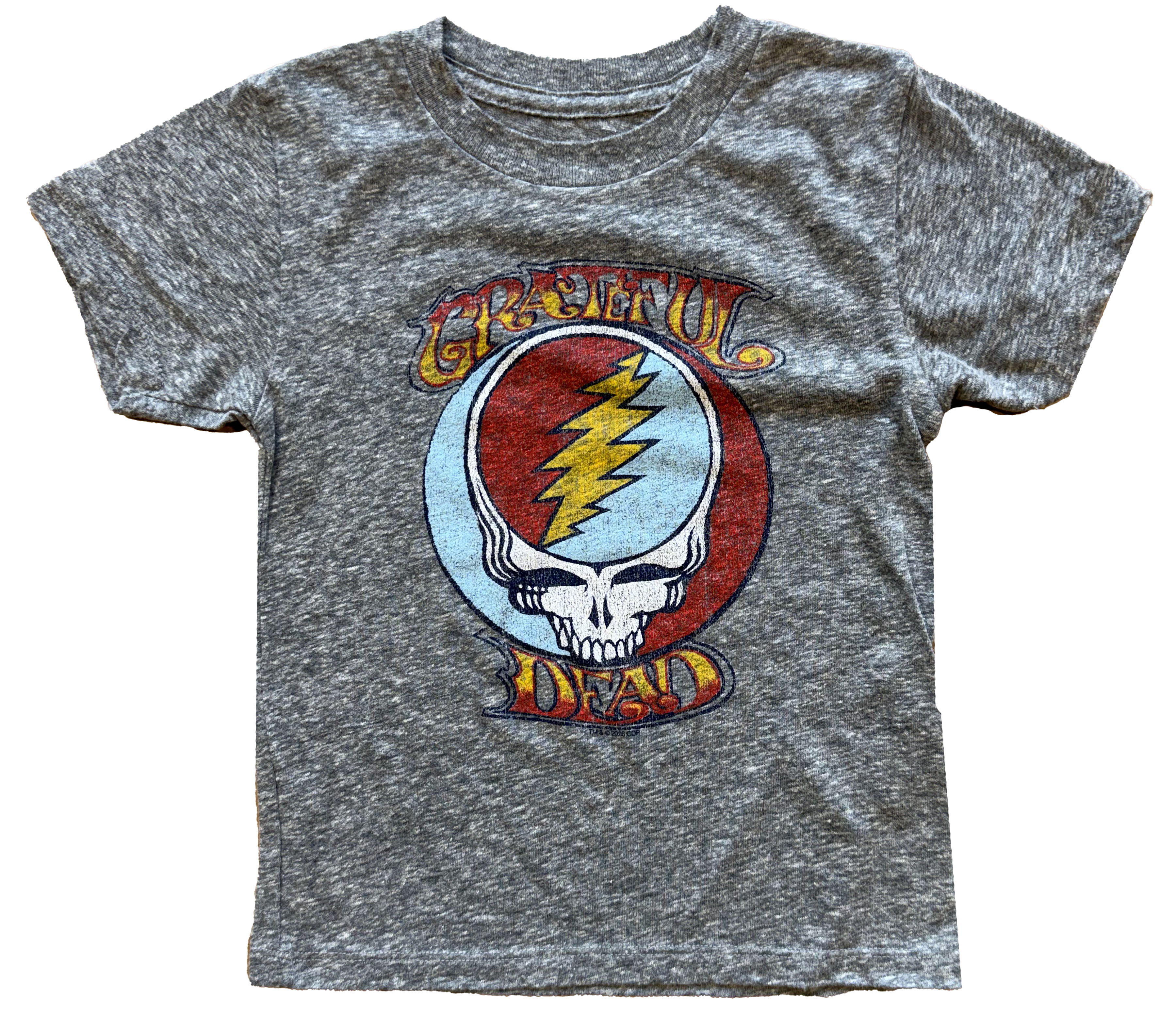 Grateful Dead Classic Stealie Tee - Tri Blend Grey