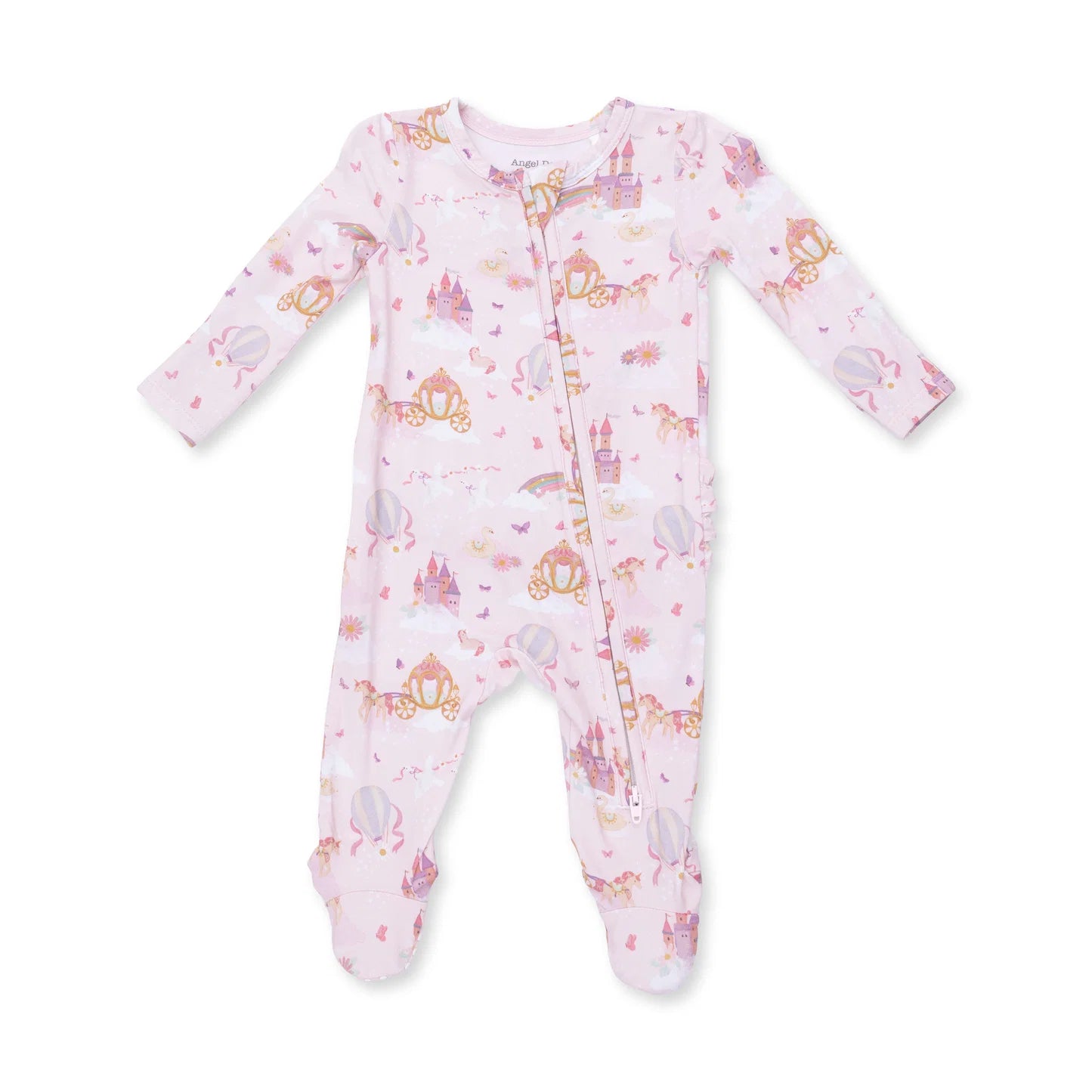 Princess, Unicorns and Castle - 2-Way Ruffle Back Footie