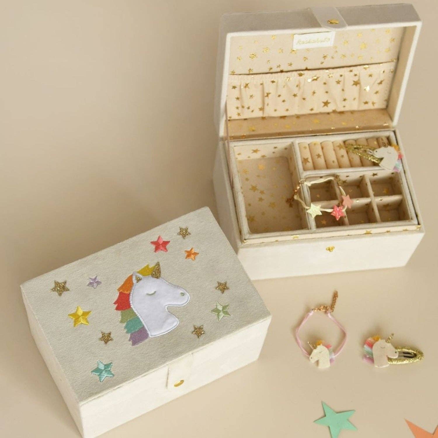 Rainbow Unicorn Large Jewellery Box