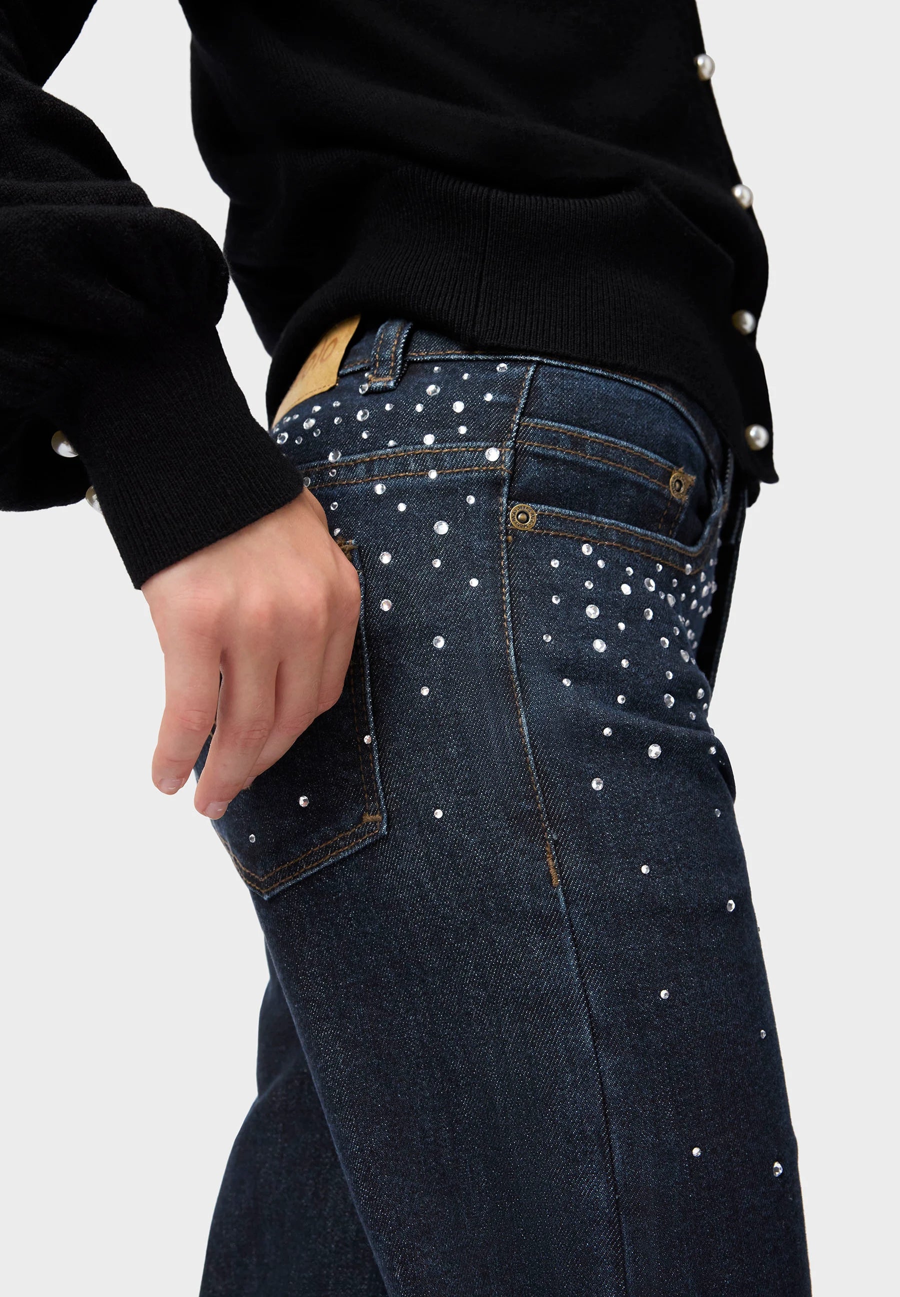 Asta Pants - Rhinestone Raw