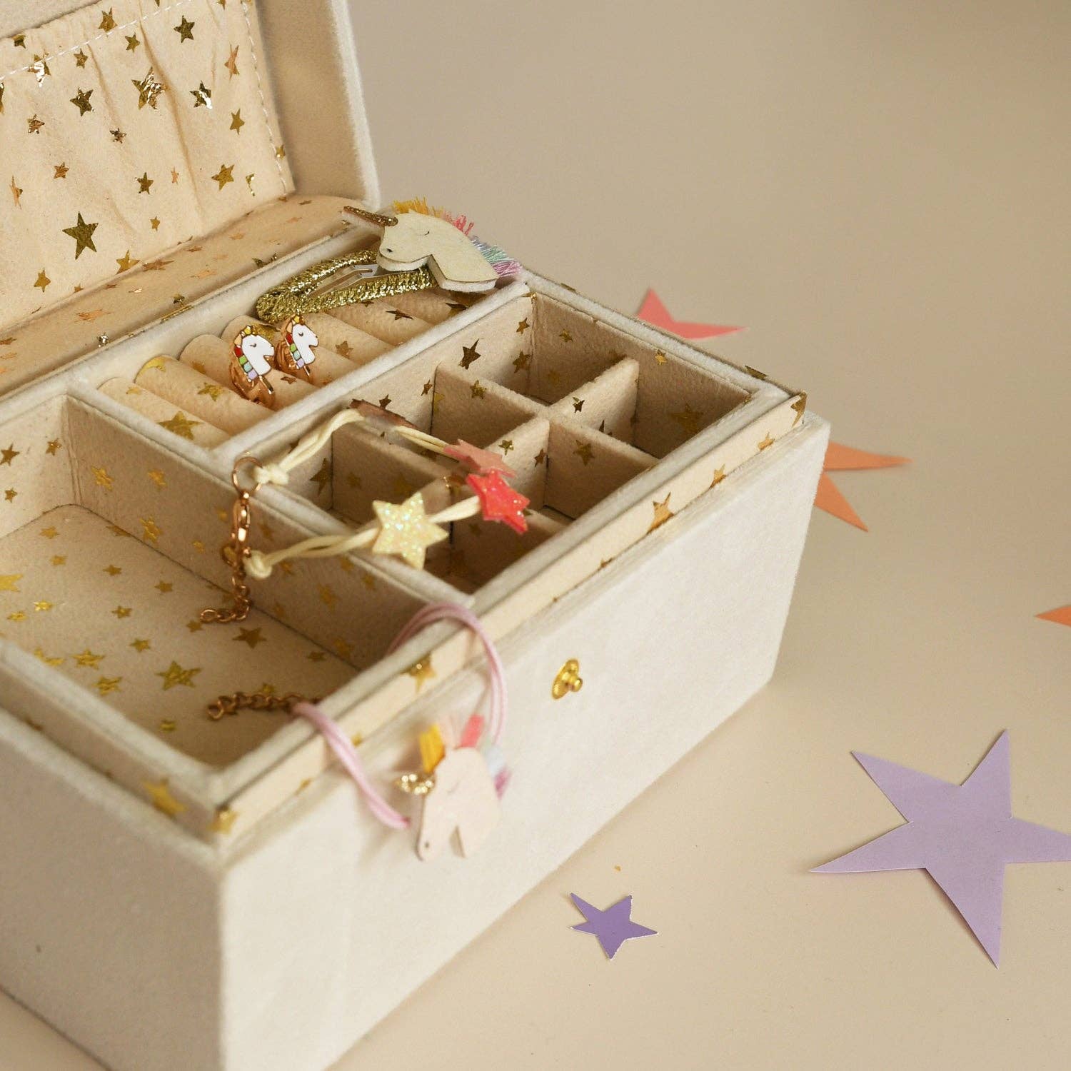 Rainbow Unicorn Large Jewellery Box