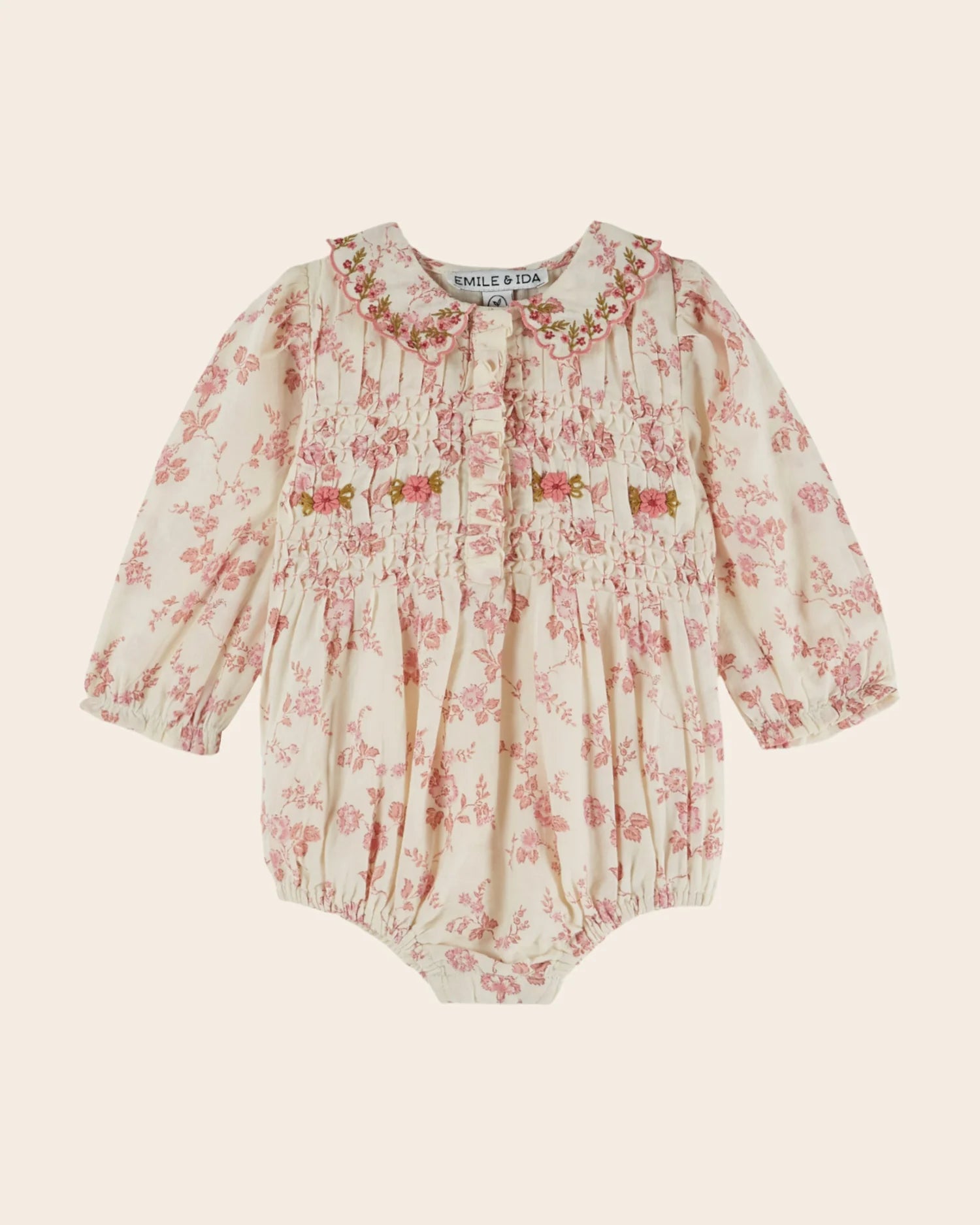 Smocked Onsie - Rosalie
