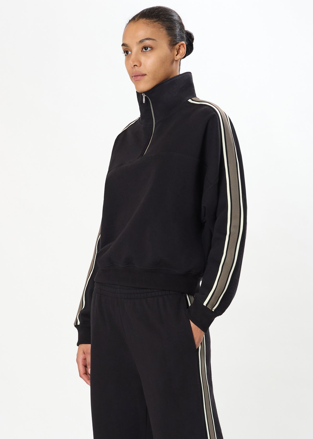 GOLDIE FRENCH TERRY OVERSIZED HALF ZIP