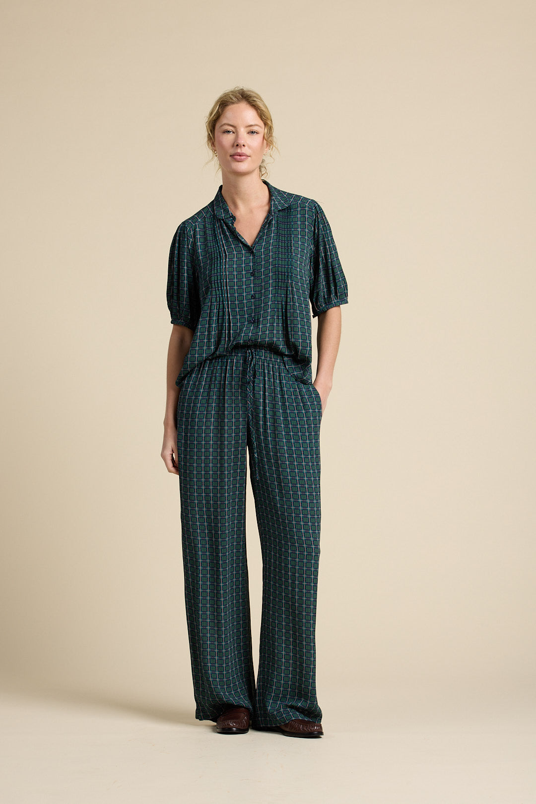 Nadine Blouse Davenport Plaid