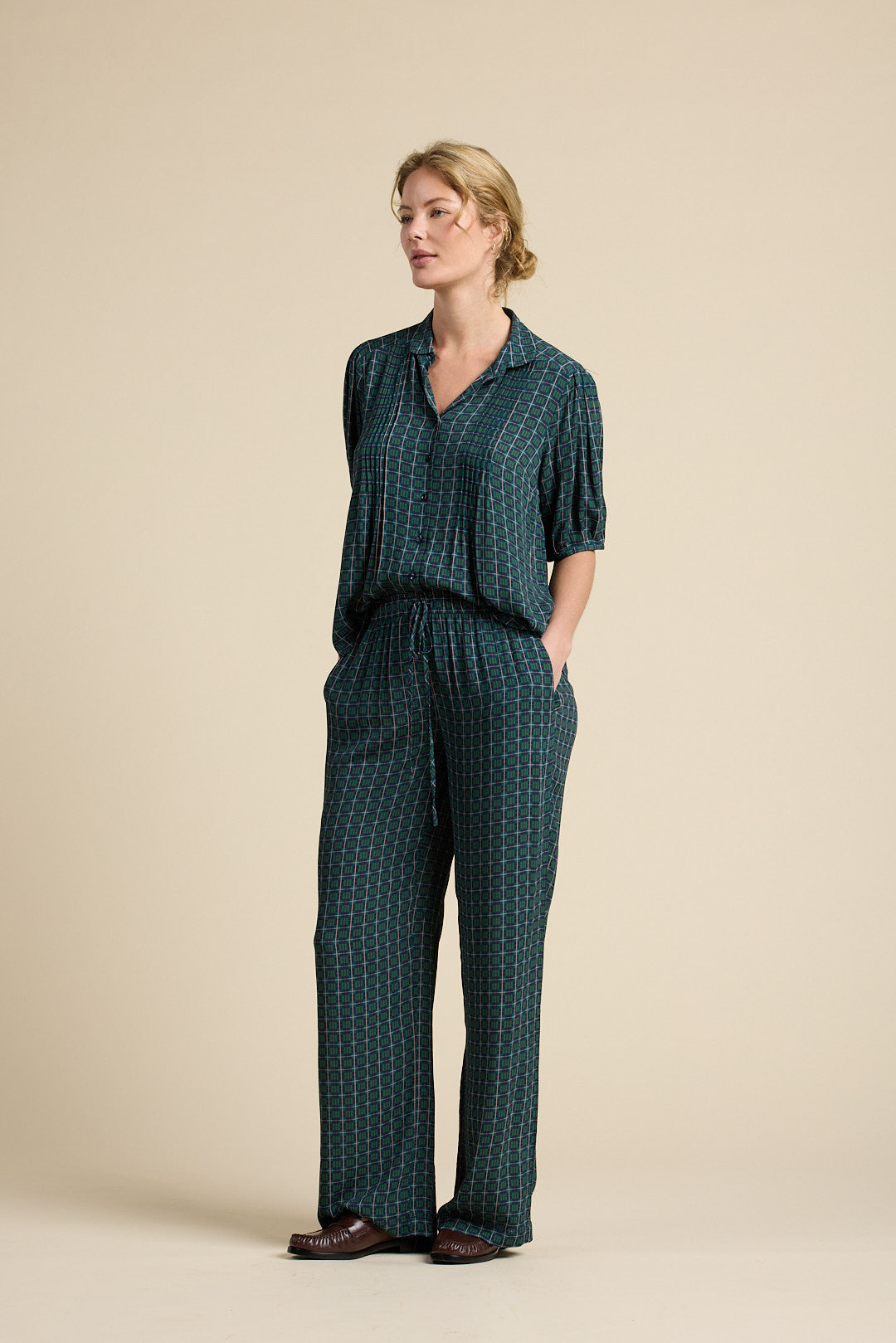 Nadine Blouse Davenport Plaid