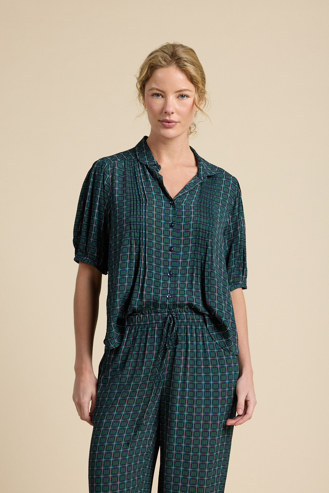 Nadine Blouse Davenport Plaid