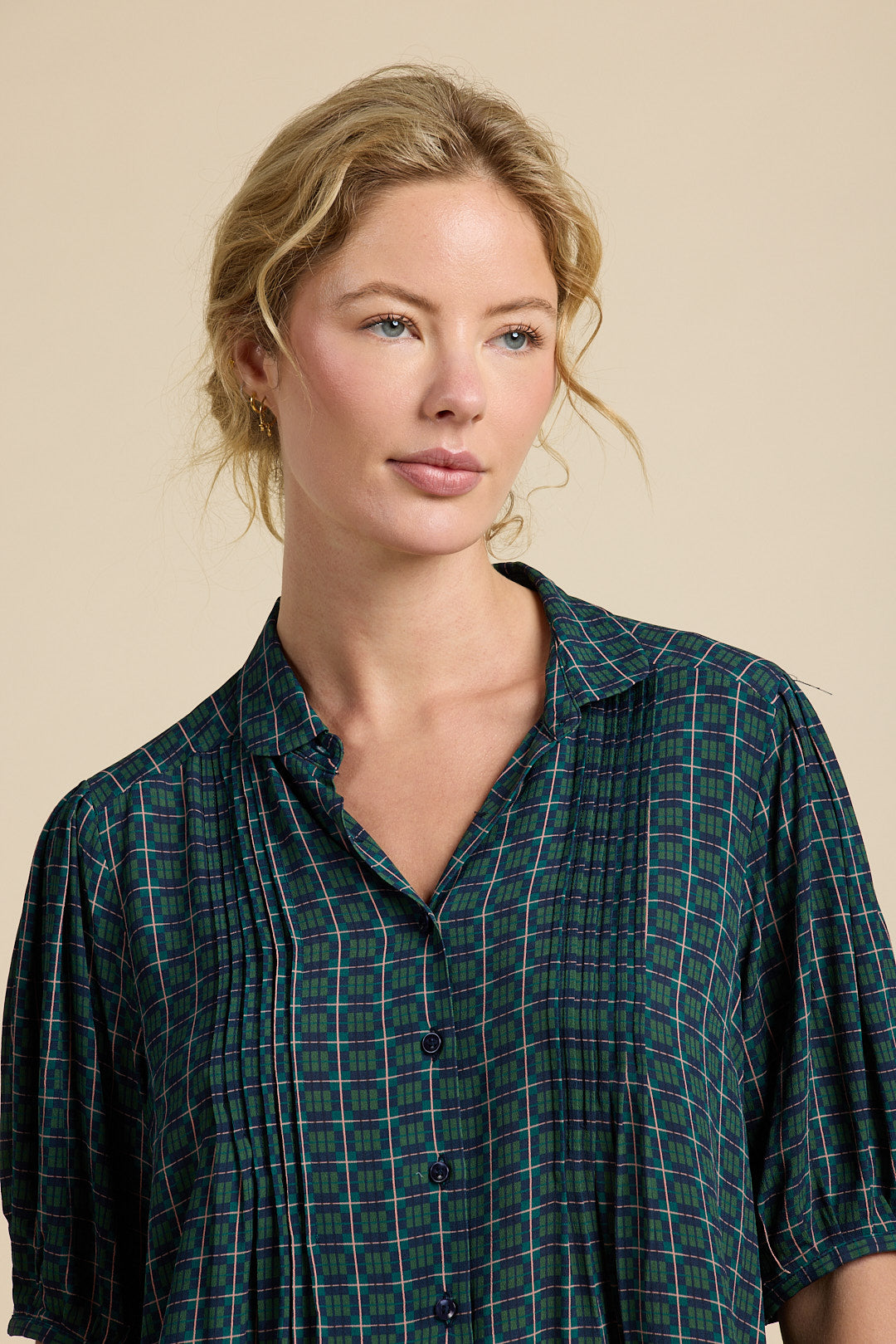 Nadine Blouse Davenport Plaid