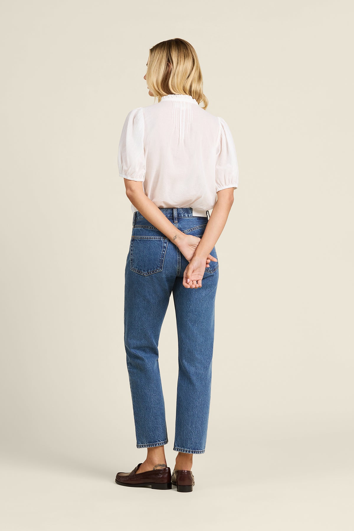 Mira Blouse White Cotton Voile