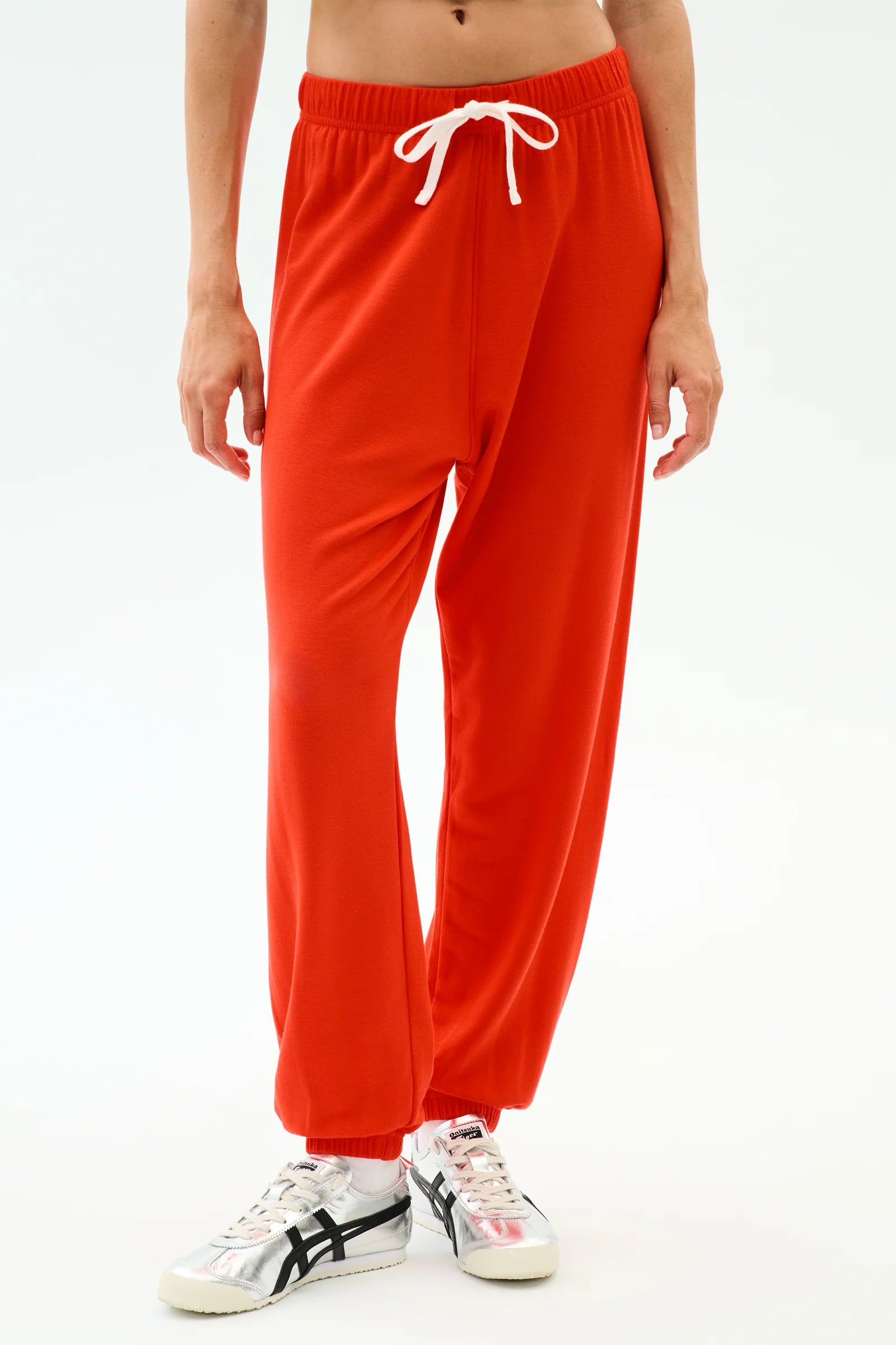 Andie Oversized Sweatpants - Lotus Red