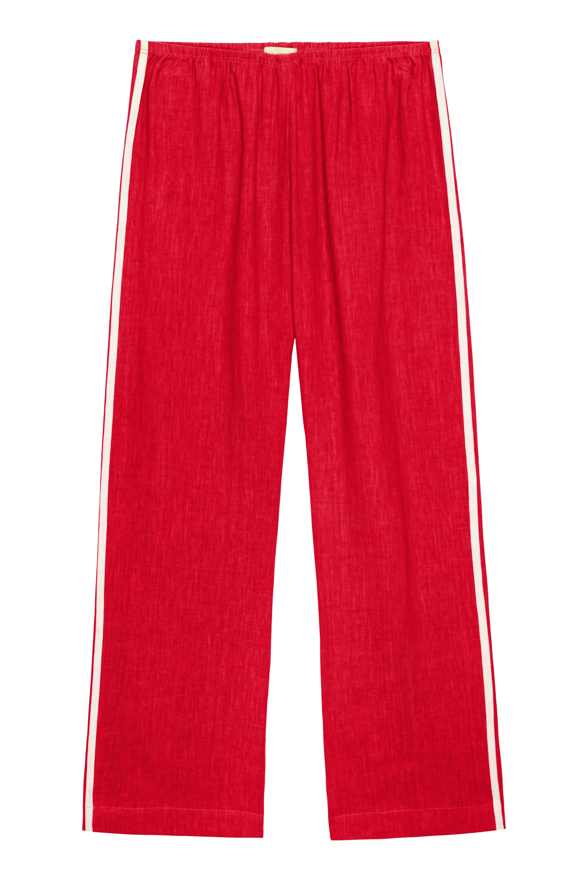 The Linen Crop Racer Stripe Pant