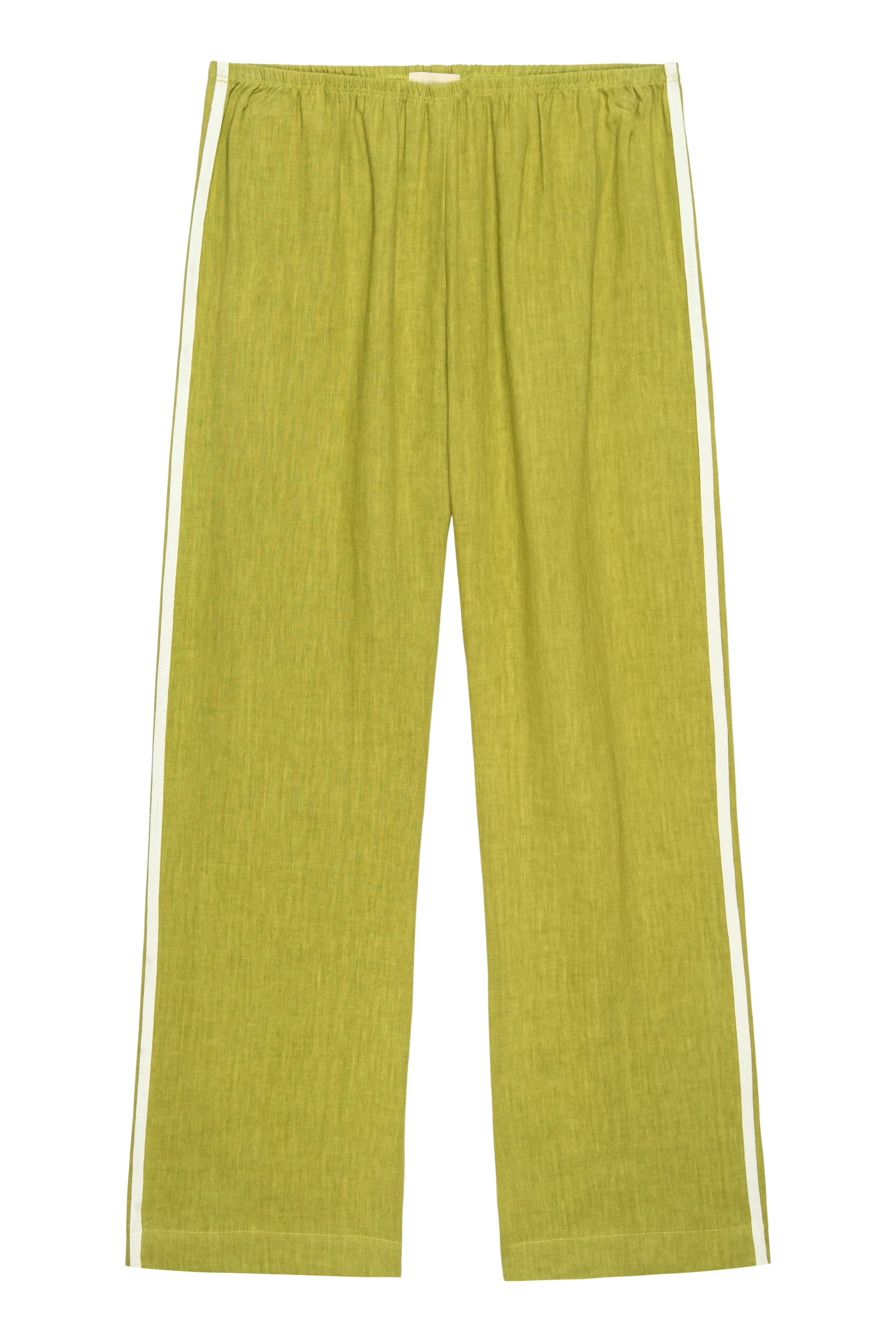The Linen Crop Racer Stripe Pant