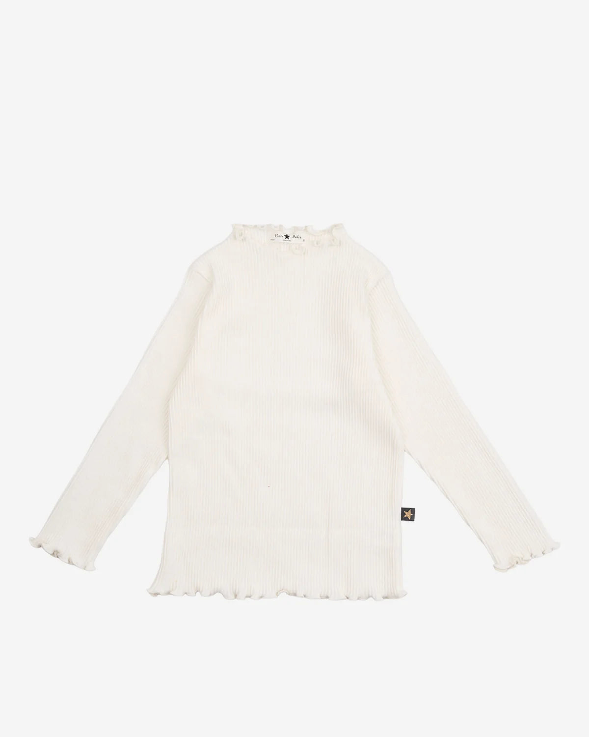 Alaia Ribbed Top - Cream