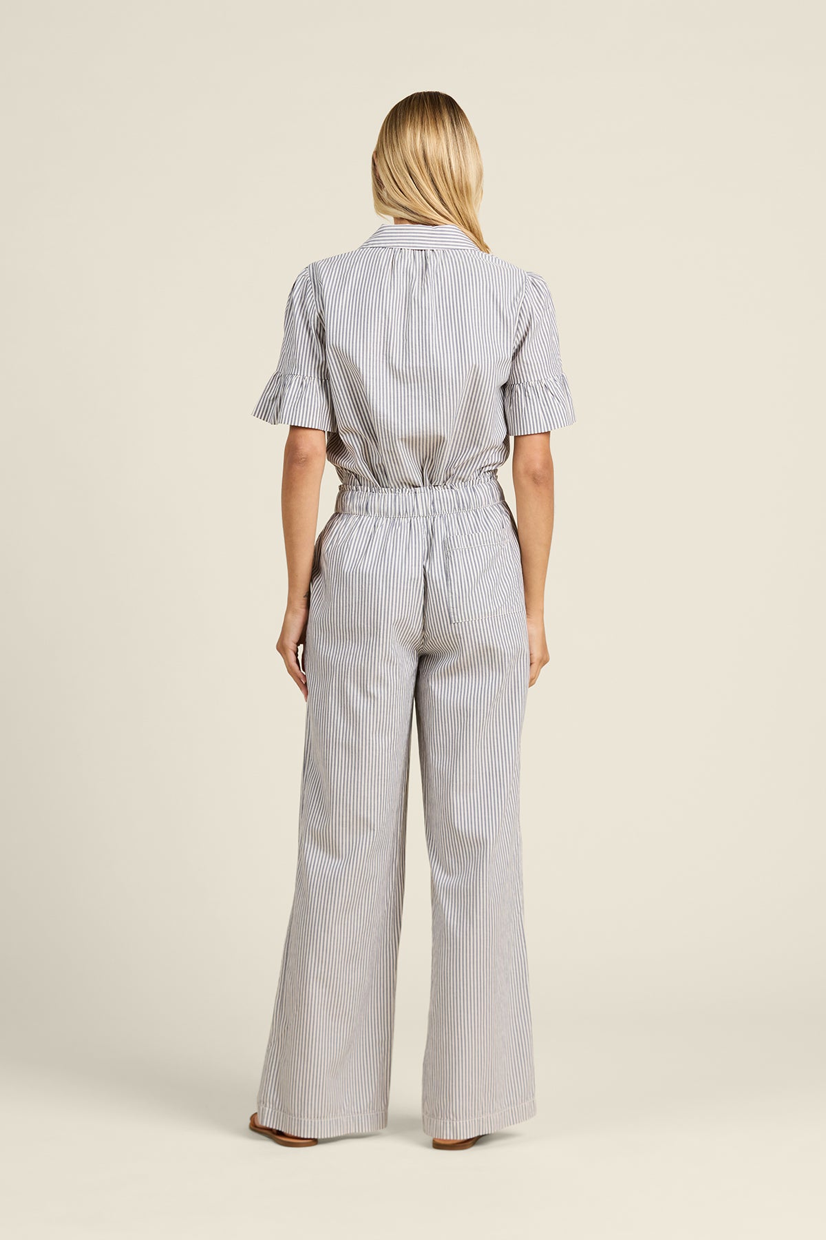 Vera Pant Navy Stripe