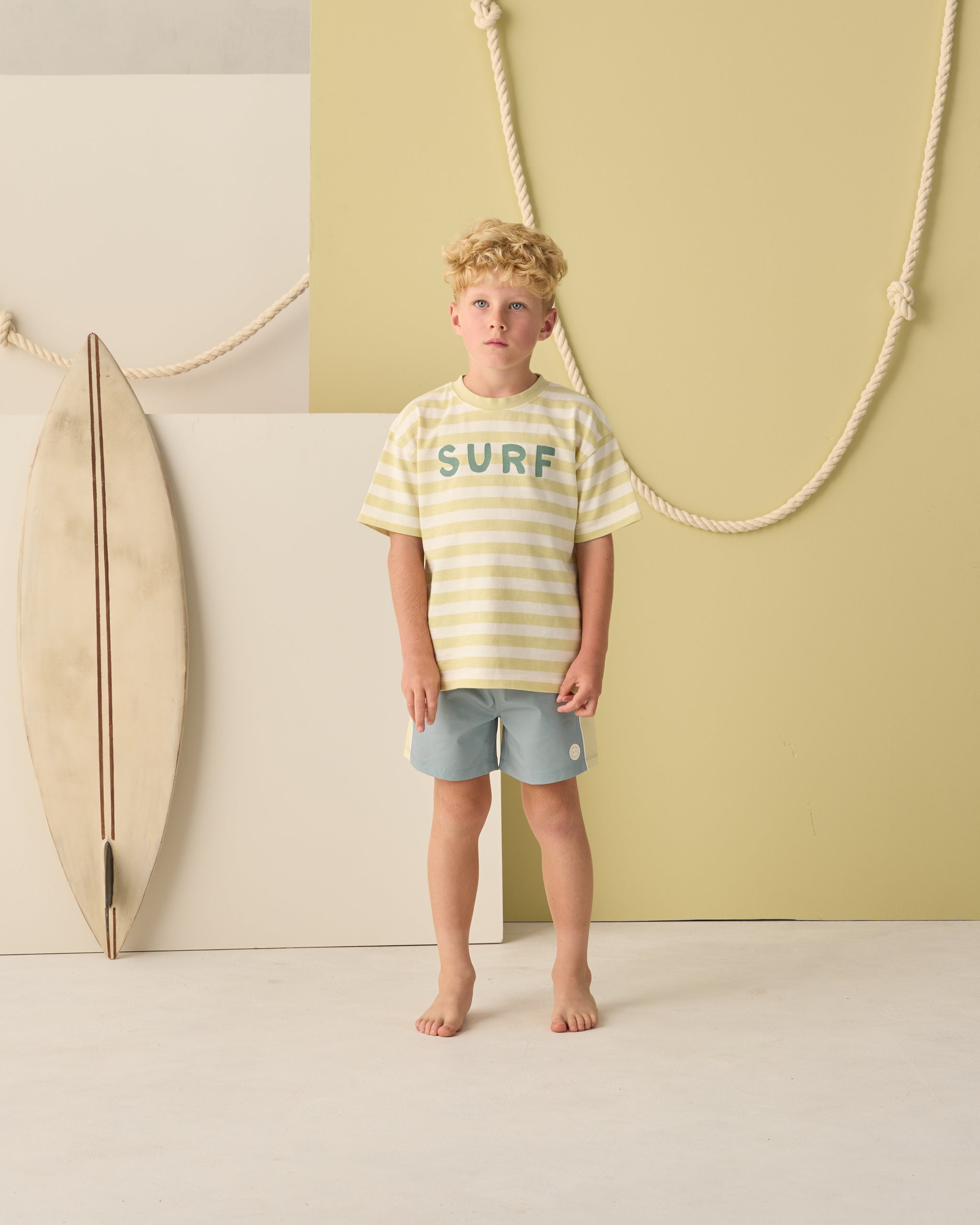 Paneled Board Short - Sea Green