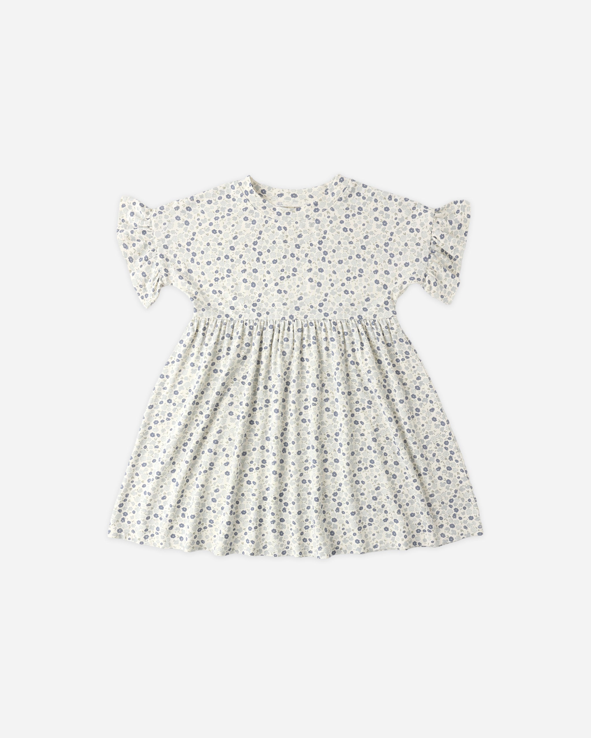Baby Doll Dress - Blue Ditsy