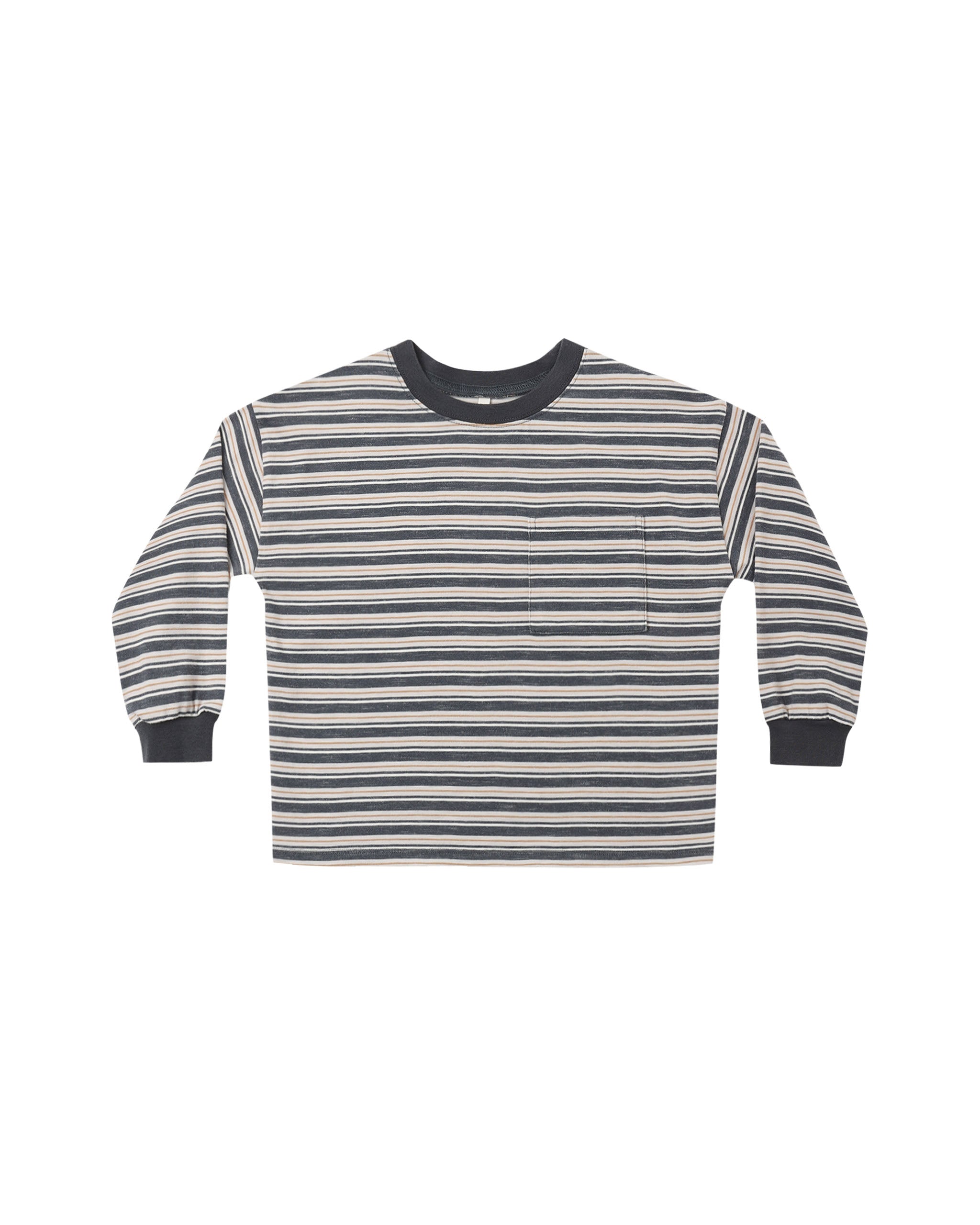 L/S Tee- Blue Stripe