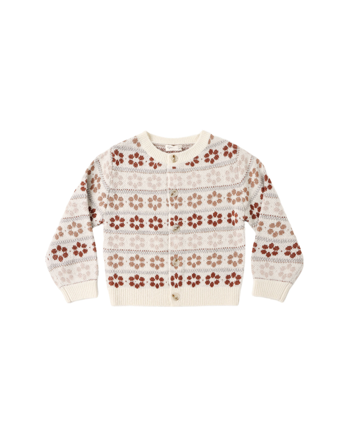 Cheyanne Cardigan Flower Fairisle