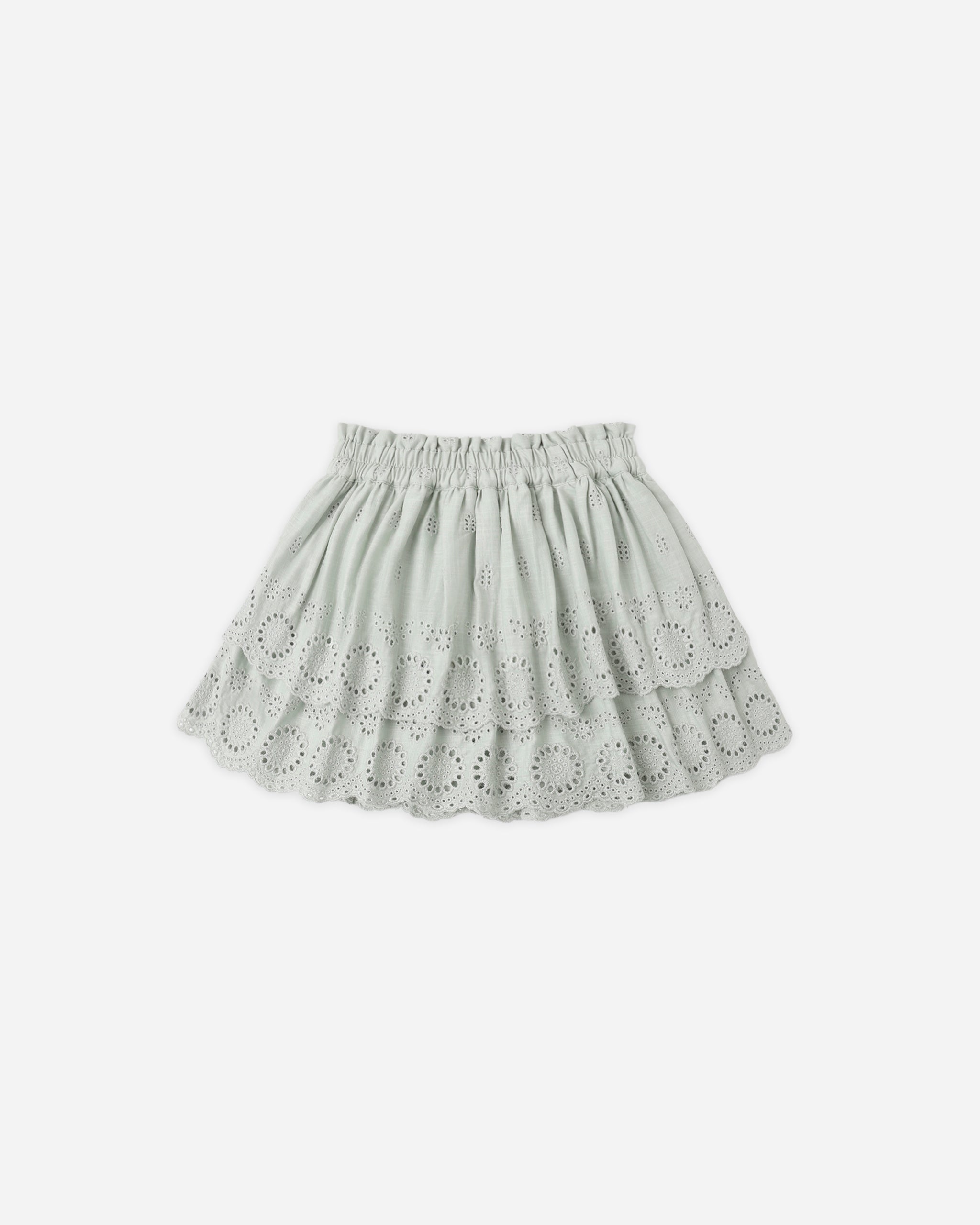Rose Mini Skirt - Seafoam