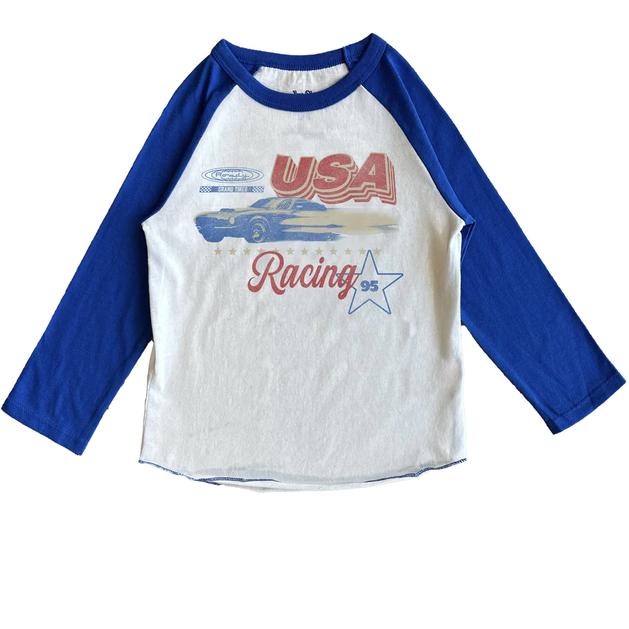 USA Racing Raglan Tee