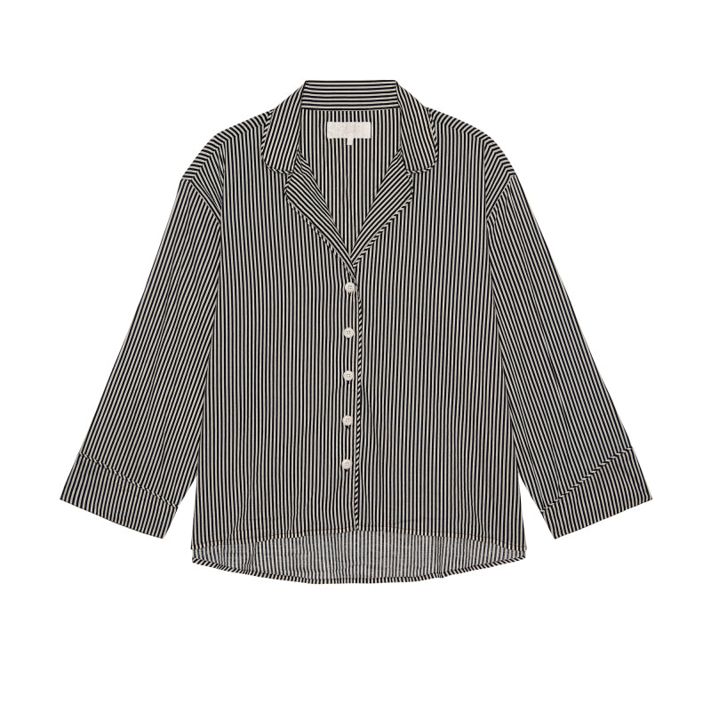 BLACK & CREAM CREW STRIPE