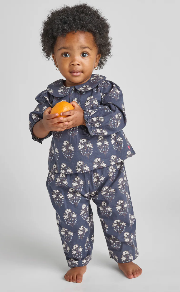 Dawson Two-Piece Set Navy Strawflower