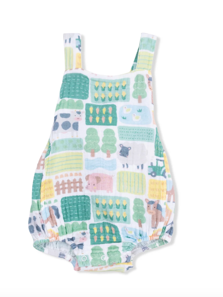 Patchwork Farm- Retro Sunsuit