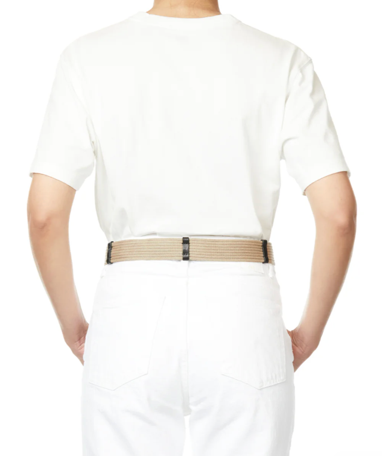 Jerome Dreyfuss Leather and Fabric Belt