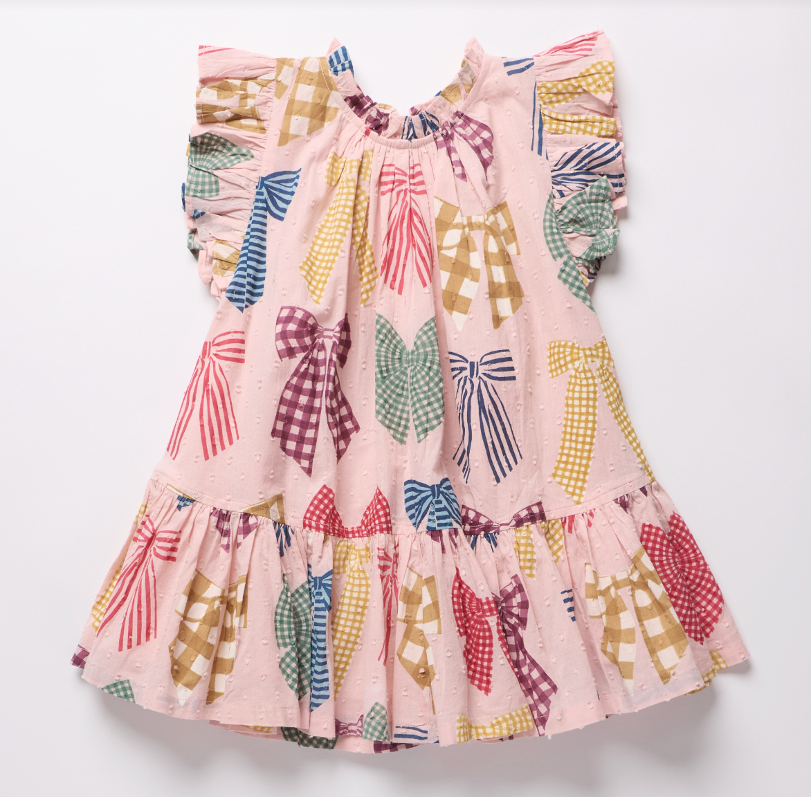 Harper Dress- Patterned Bows