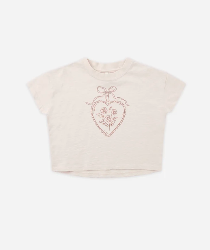 Boxy Tee Heart Locket