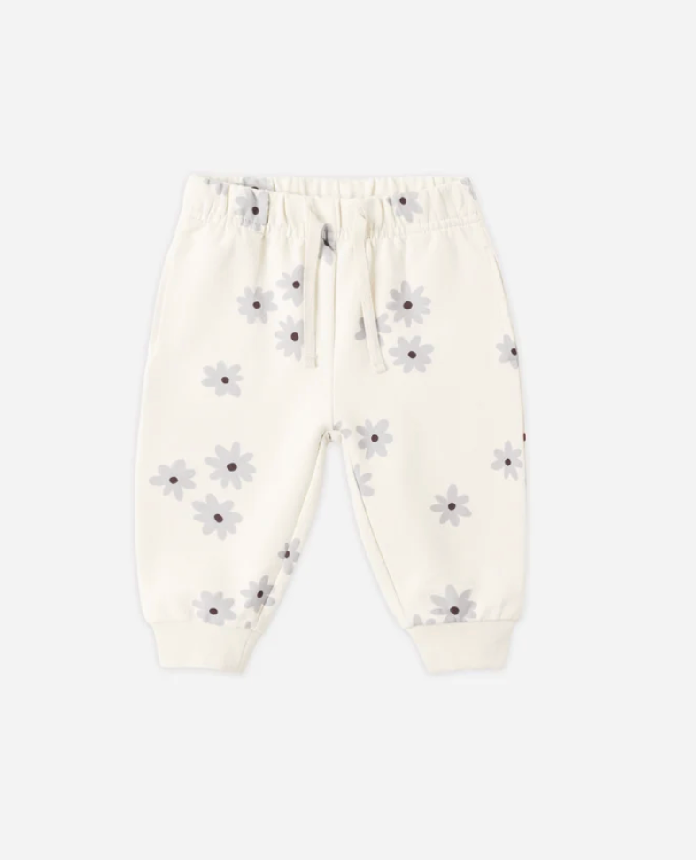 Relaxed Fleece Sweatpant- Blue Daisy