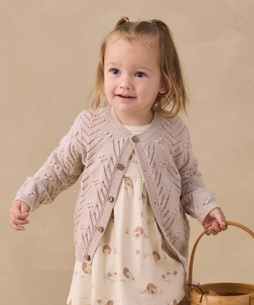Knit Cardigan- Lilac Mist