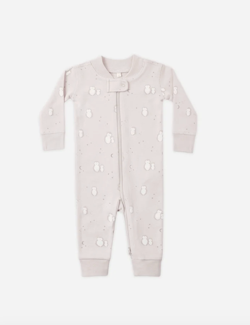 Zip L/S Sleeper- Owls