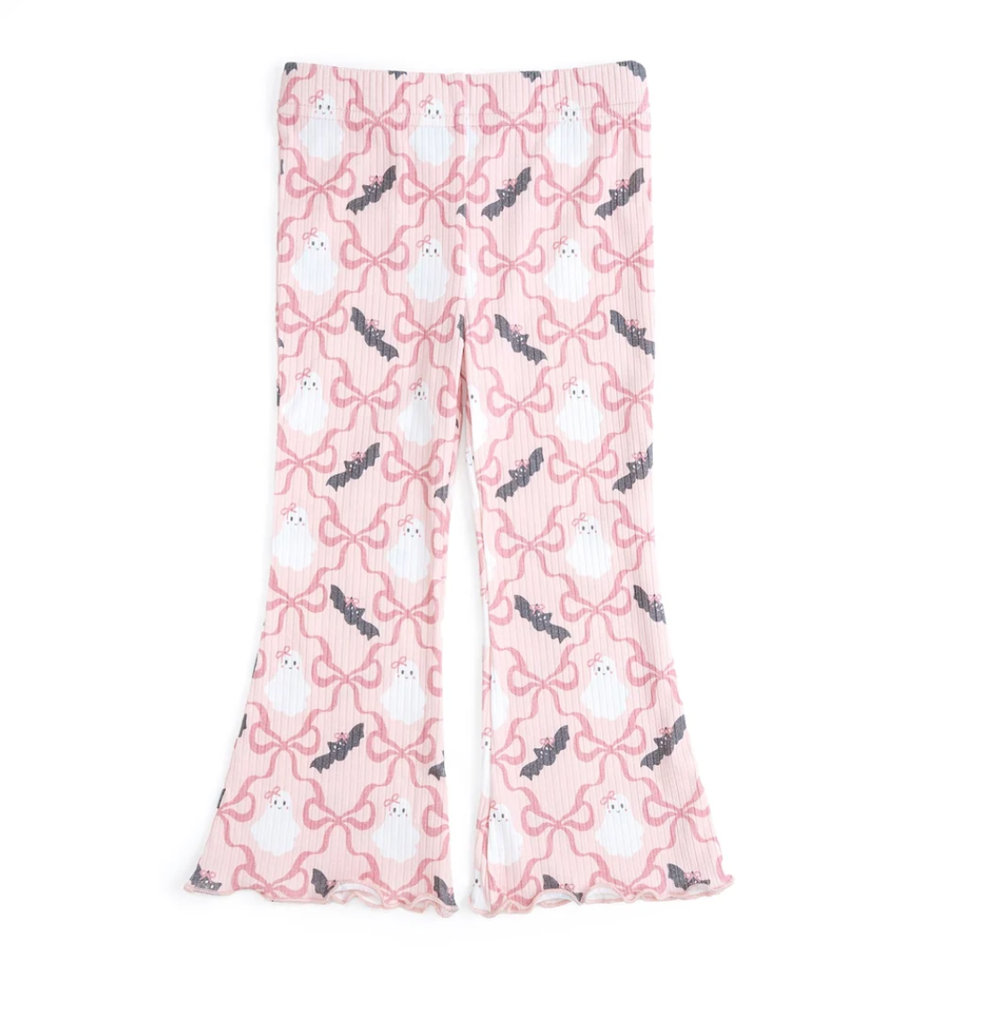 Bat and Ghost Trellis Halloween Flare Legging