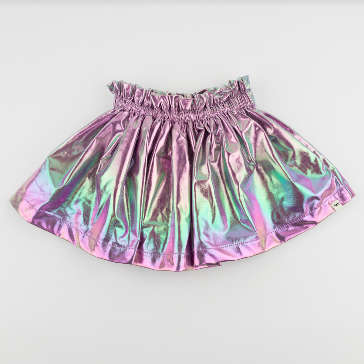 Iridescent Metallic Flora Skirt