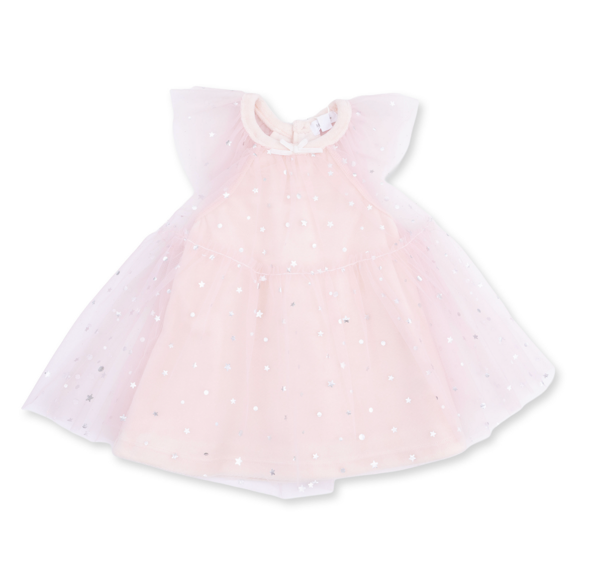 Velour Soft Pink Tulle Dress