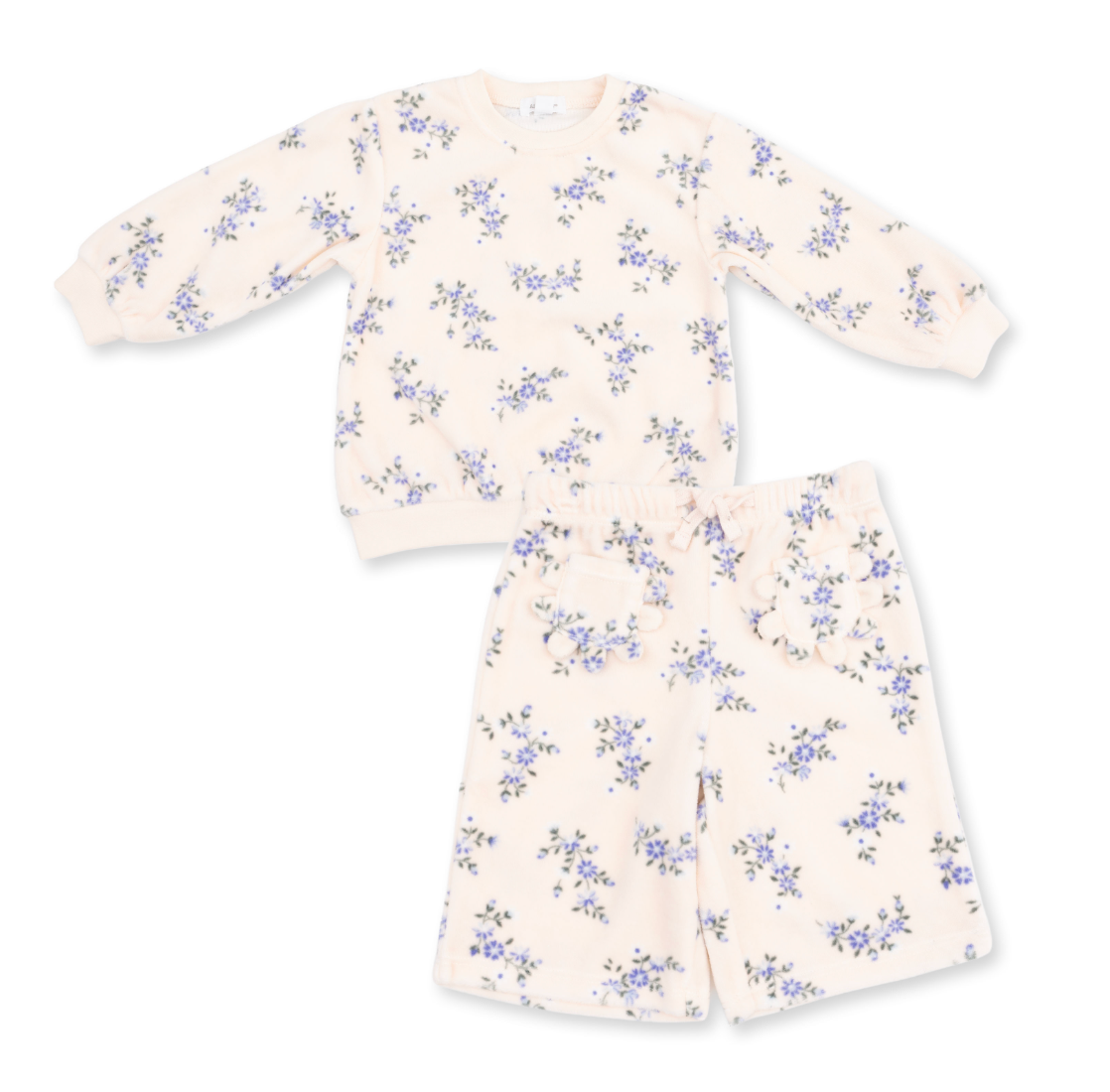 Sweet Hanna Floral Velour Set