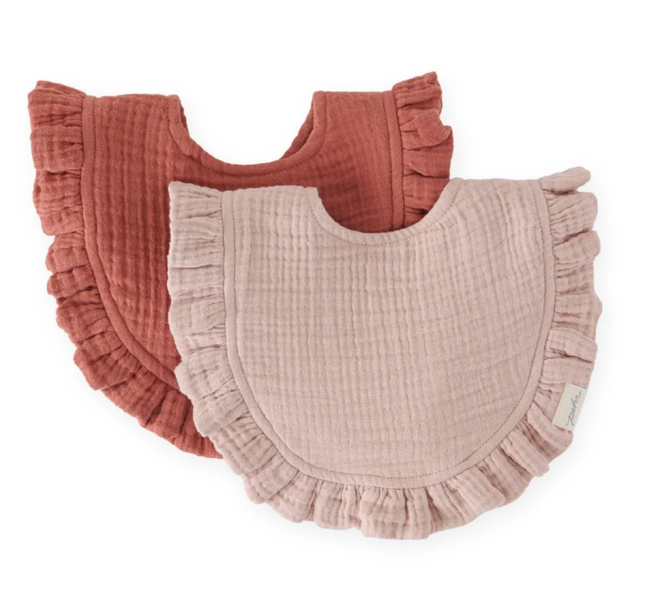 Ruffle Bib Set of 2