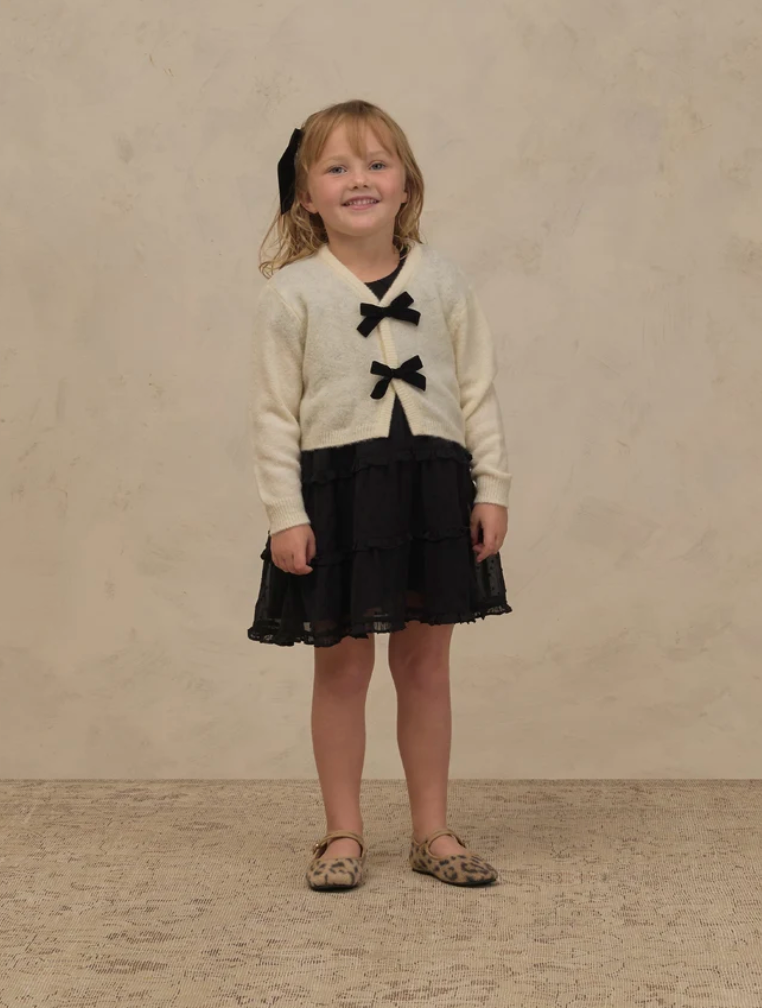 Bow Cardigan- Ivory