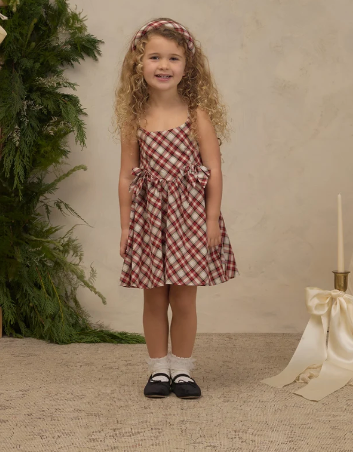 Betsey Dress- Holiday Tartan